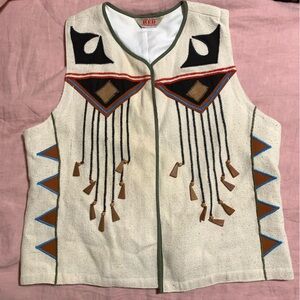 Red Collection southwestern vest